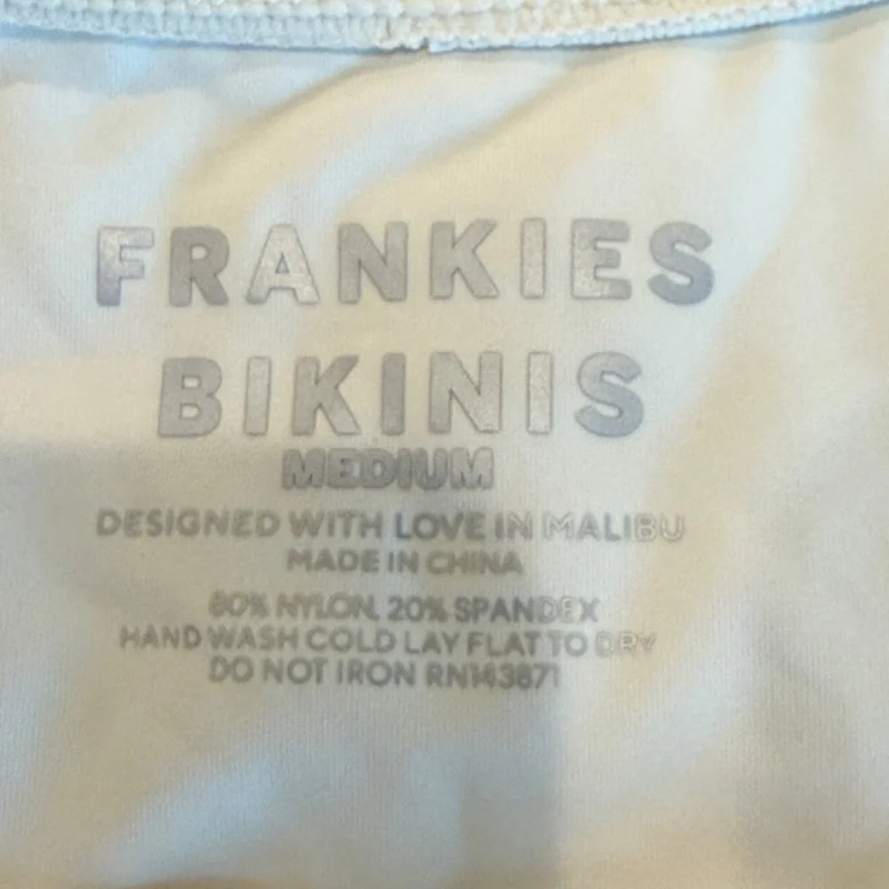 New! Frankie’s Bikinis Tia String Bikini Bottom White 31556